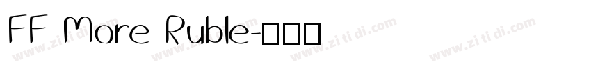 FF More Ruble字体转换